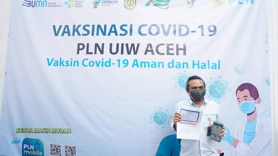 Dukung Program Pemerintah, PLN Grup di Aceh Vaksinasi Ratusan Pegawai dan Optimalkan Pelayanan Publik Aman