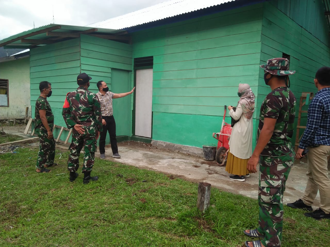 Dandim 0102/Pidie Meninjau Pembangunan Rumah Dinas Koramil 17/Geumpang