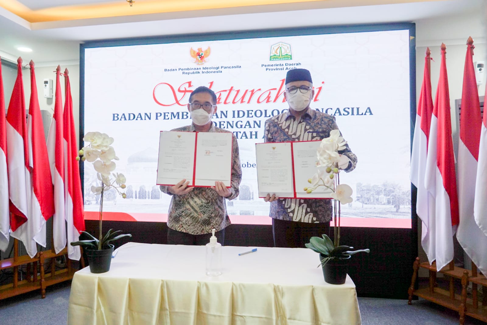 Pemerintah Aceh Teken MoU Pembinaan Ideologi Pancasila