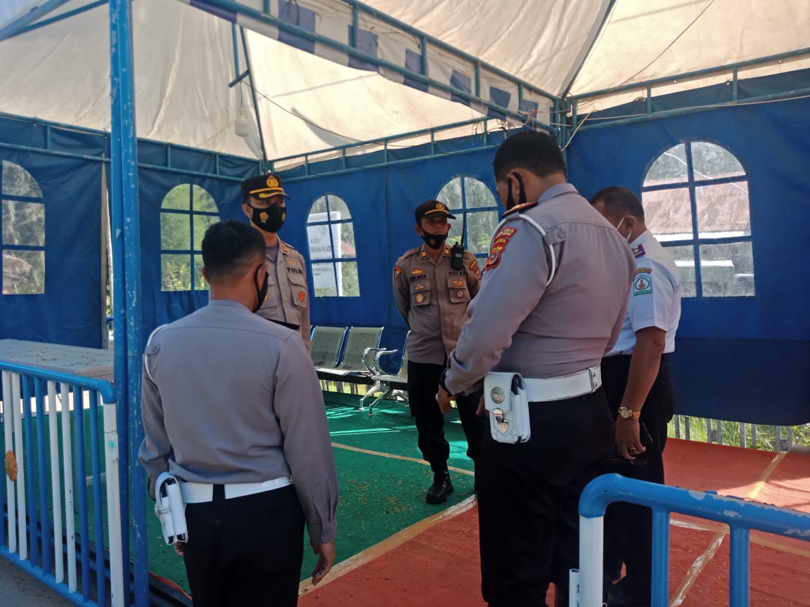 Kapolres Aceh Tamiang Bersama Instansi Terkait Cek Posko Check Point