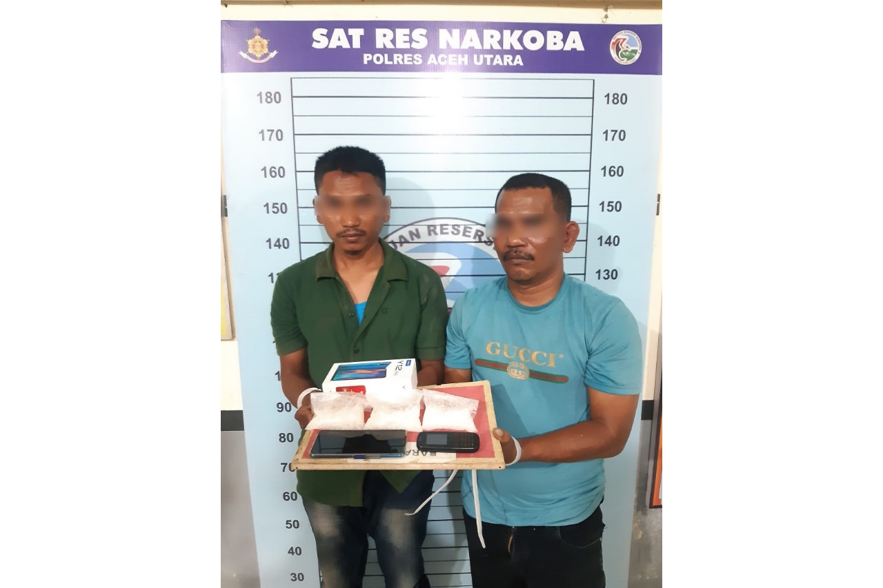 Polisi Amankan Dua Penyalahguna Narkoba di Aceh Utara, Salah Satunya PNS