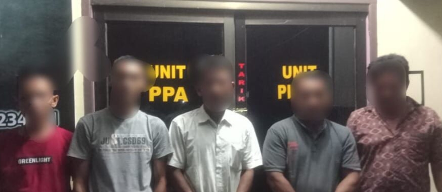 Polres Aceh Singkil Tangkap 5 Terduga Judi Roulete di Lipat Kajang