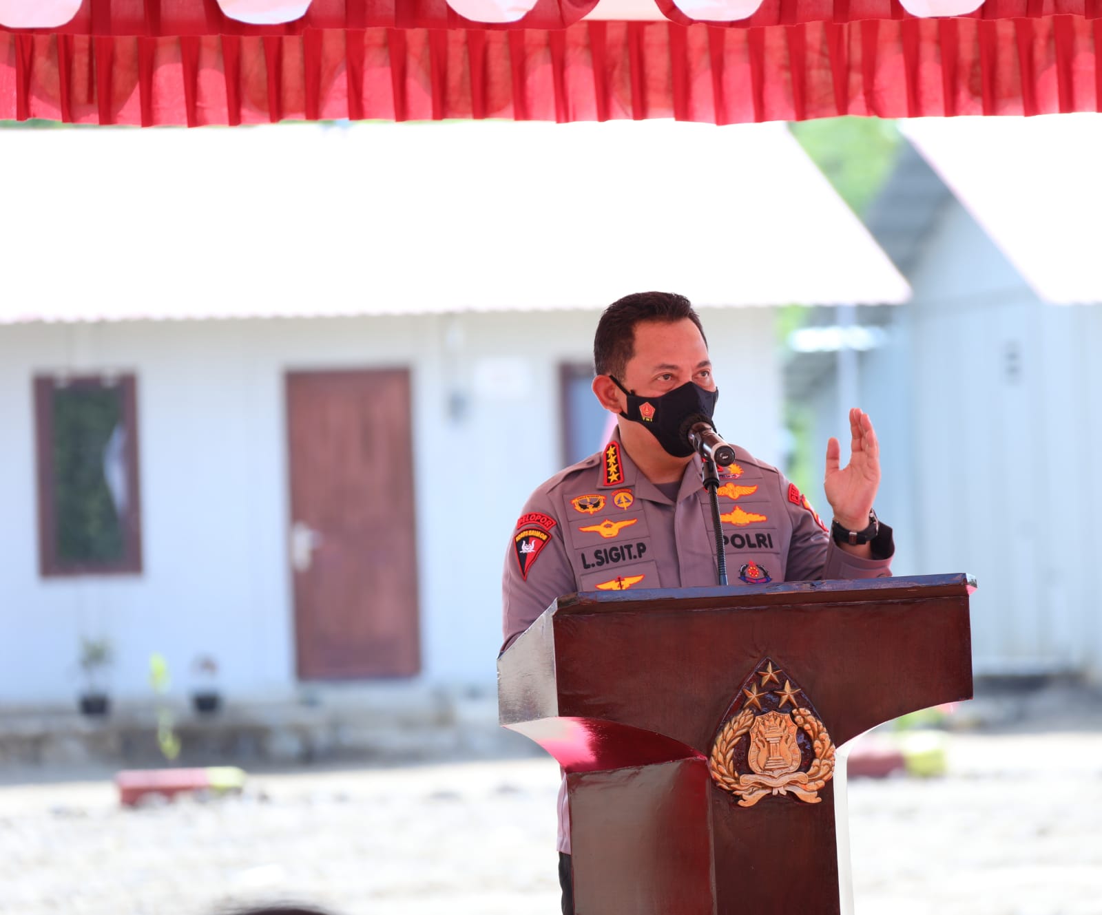 Resmikan Pembangunan Komplek Brimob Presisi, Kapolri: Sinergitas TNI-Polri Penting