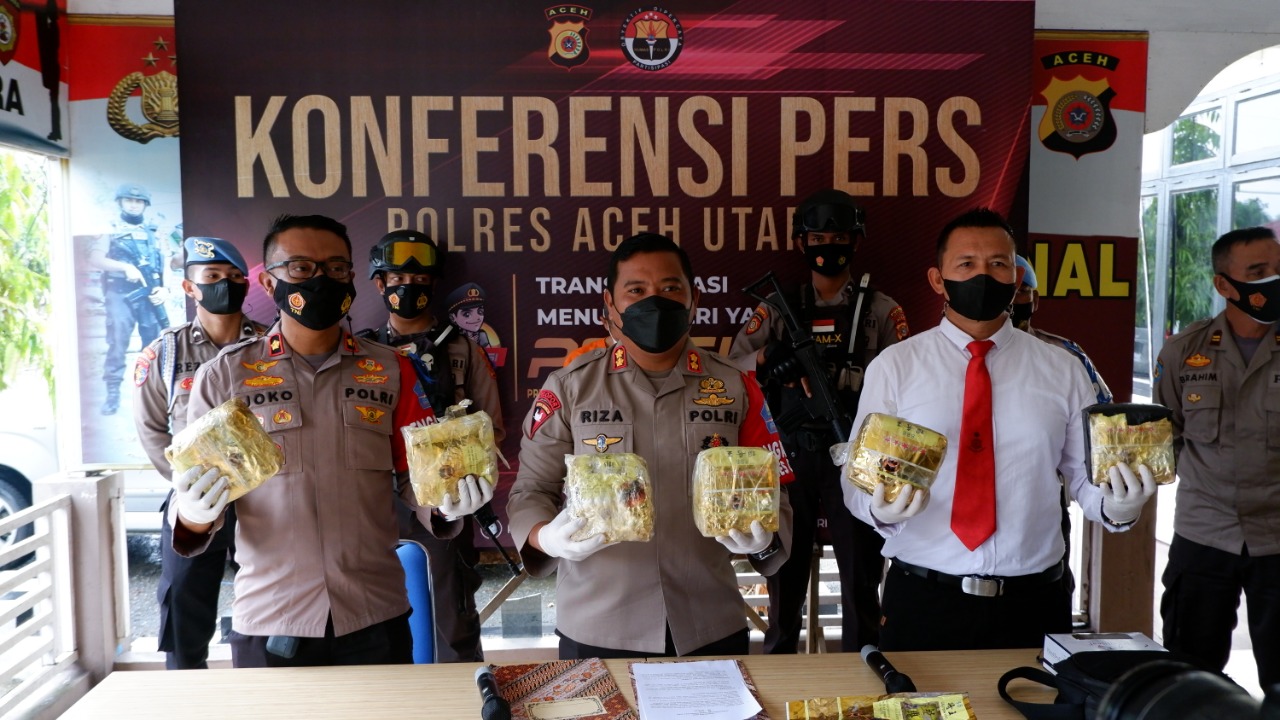 Tangkap Bandar, Polisi Temukan 6 Kilogram Sabu di Aceh Utara