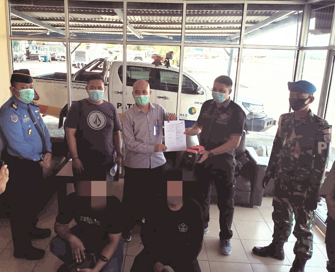 Petugas Gabungan Pengamanan Bandara Internasional SIM Kembali Gagalkan Upaya Penyeludupan Sabu