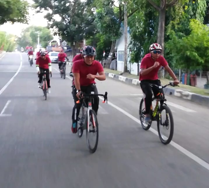 Kakudam dan Personel Kudam IM Gowes dan Olahraga Bersama