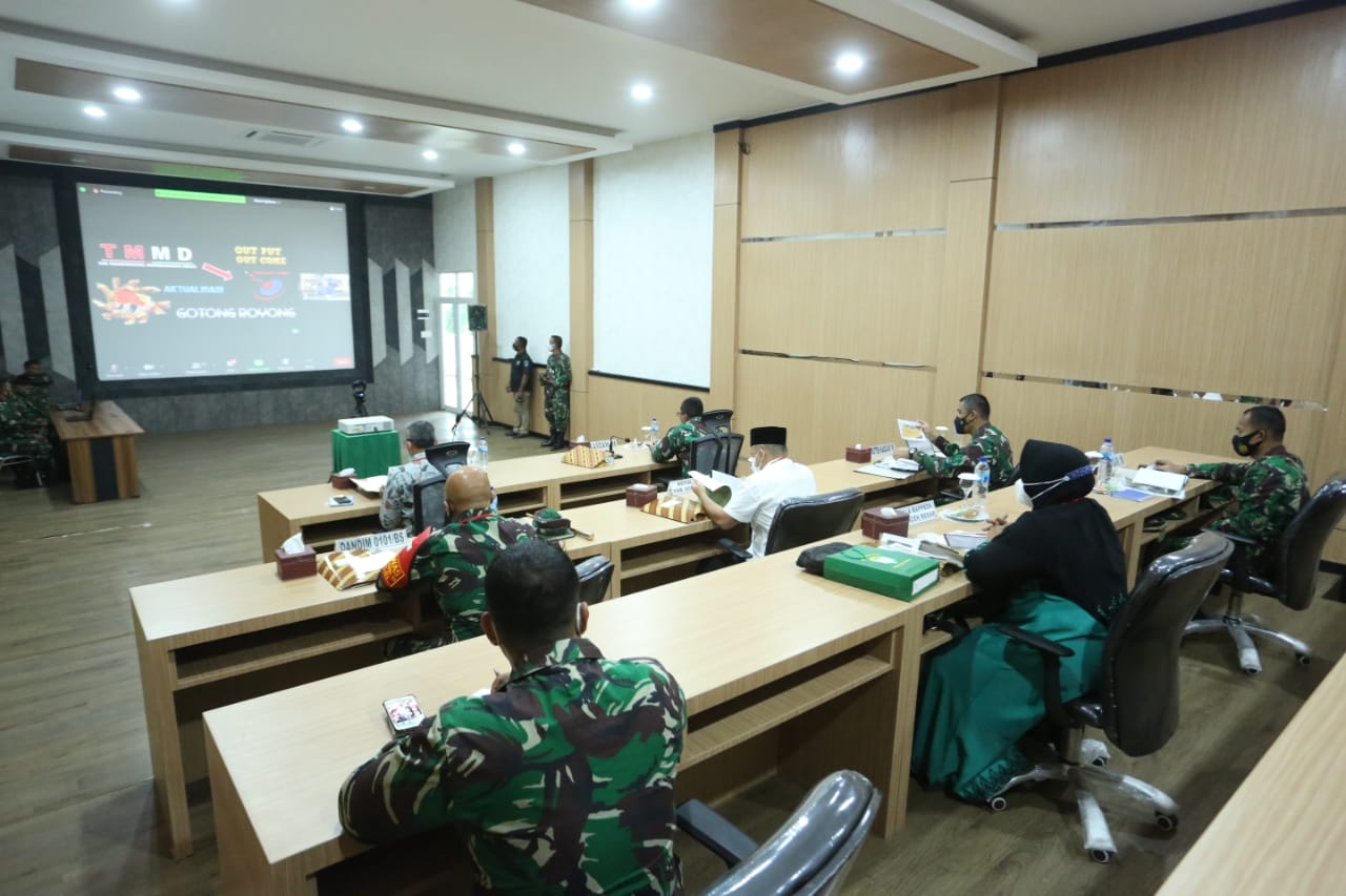 Kasdam IM Hadiri Rakornis TMMD ke-110 Tahun Anggaran 2021 Secara Virtual
