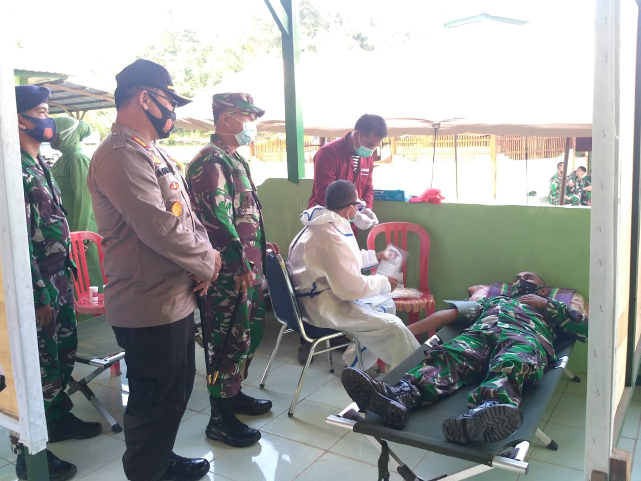 Dalam Rangka hari Juang TNI AD Kodim 0115/Simeulue Gelar Donor Darah