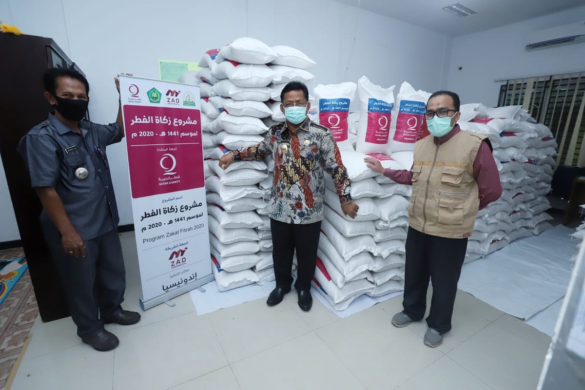Wali Kota Salurkan Beras untuk 3.241 KK Bantuan Qatar Charity