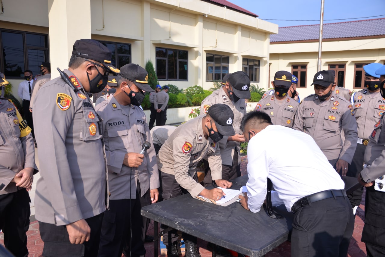 Kapolres Langsa Perketat Senpi dan Larang Anggota ke Tempat Hiburan