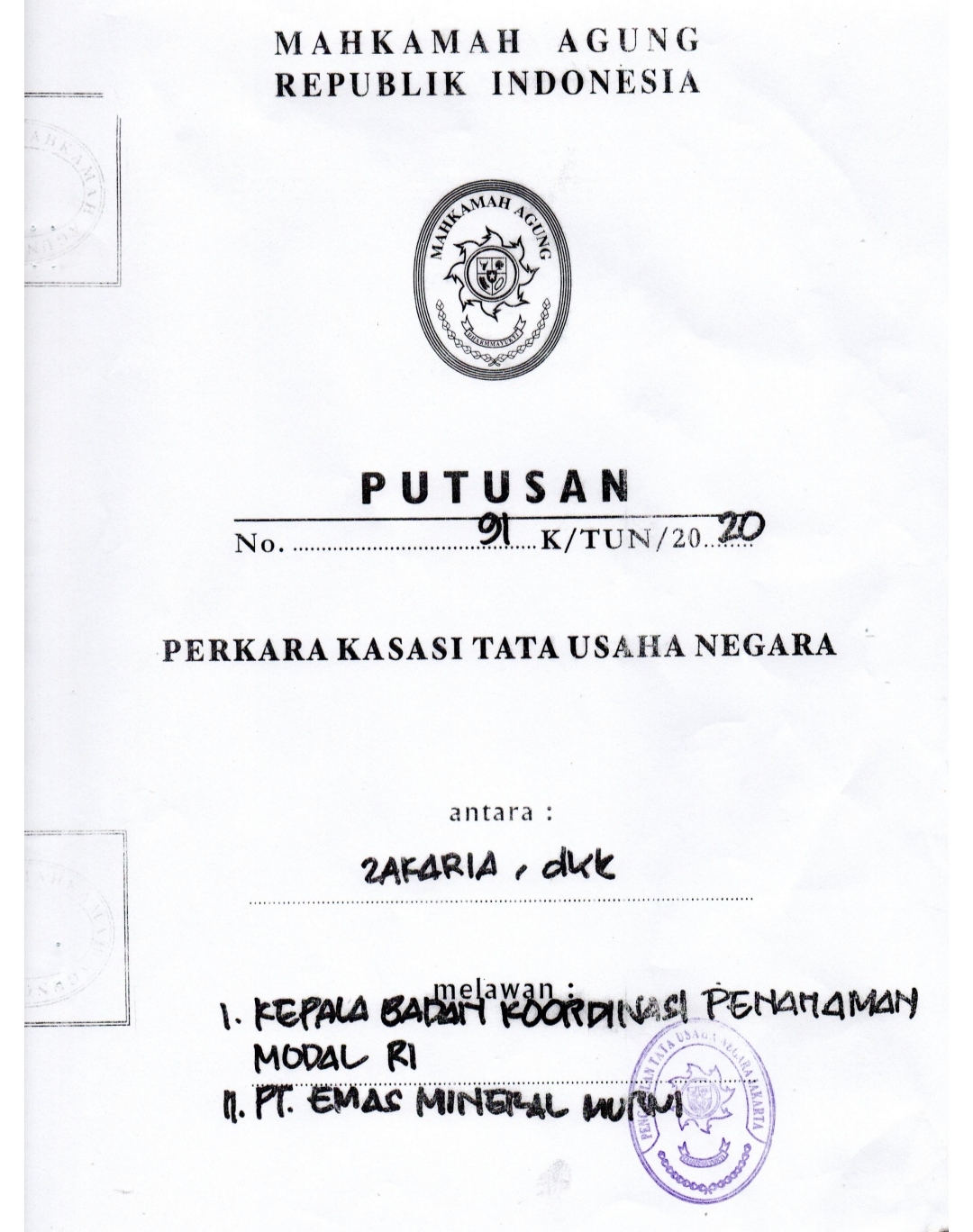 Mahkamah Agung Kabulkan Gugatan WALHI Terkait PT EMM