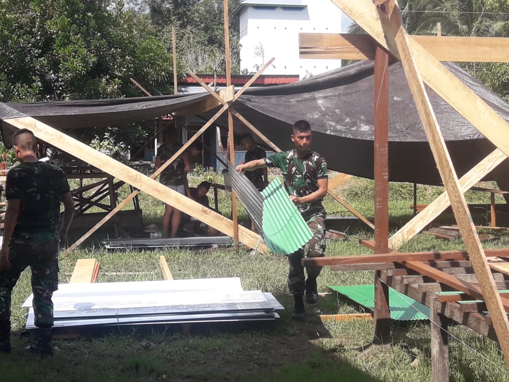 Material Datang, Pengerjaan Pos Terpadu Dilanjutkan